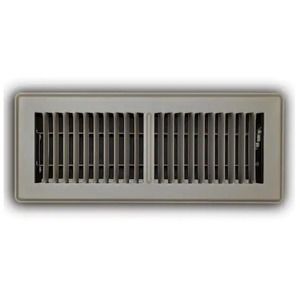 Everbilt 4 in. x 12 in. 2-Way Steel Floor Register, Brown #324642